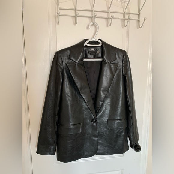 Alice + Olivia Jackets & Blazers - Alice + Olivia Vegan Leather Coat